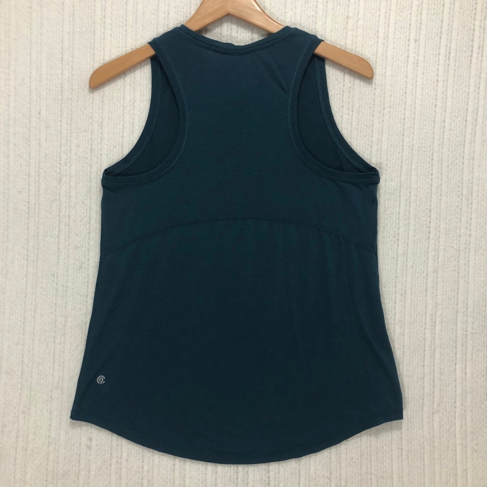 Champion C9 Womens Teal Blue Racerback Athletic Tank Top Size S High Neck - Picture 5 of 7